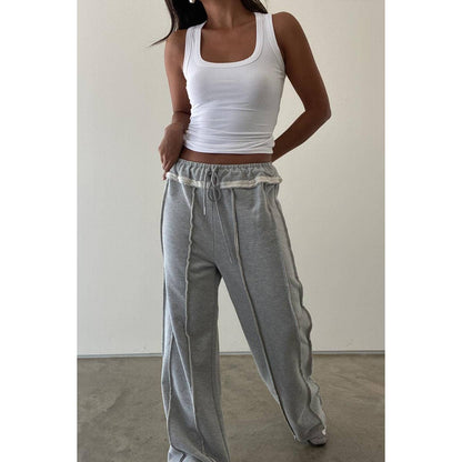 EXPOSED SEAM SWEATPANTS: M / H.GREY