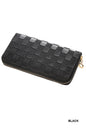 Checkered Monogram Vegan Leather Long Wallet