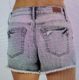 Mid Rise Destroy Fray Hem Judy Blue Shorts