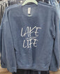 Lake Life Heather Denim Tultex Crew Sweatshirt