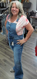 Judy Blue High Waist Control Top flare overalls