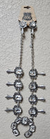Rhinestone squash blossom necklace and earrings 806