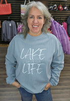 Lake Life Ribbed Crew Neck Sweatshirt