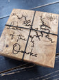 Lake of the Ozarks Set of 4 Wooden Coasters