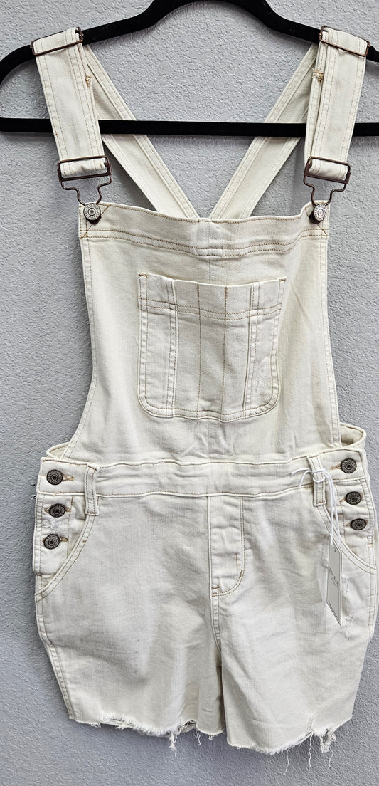 150240 High Waist Garment Dyed Destroy Overall Shorts Shortalls Judy Blue