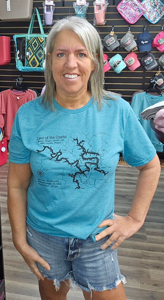 Lake of the Ozarks Map Shirt