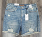 150323 HW vintage Wash Fly Stitch Shorts Judy Blue