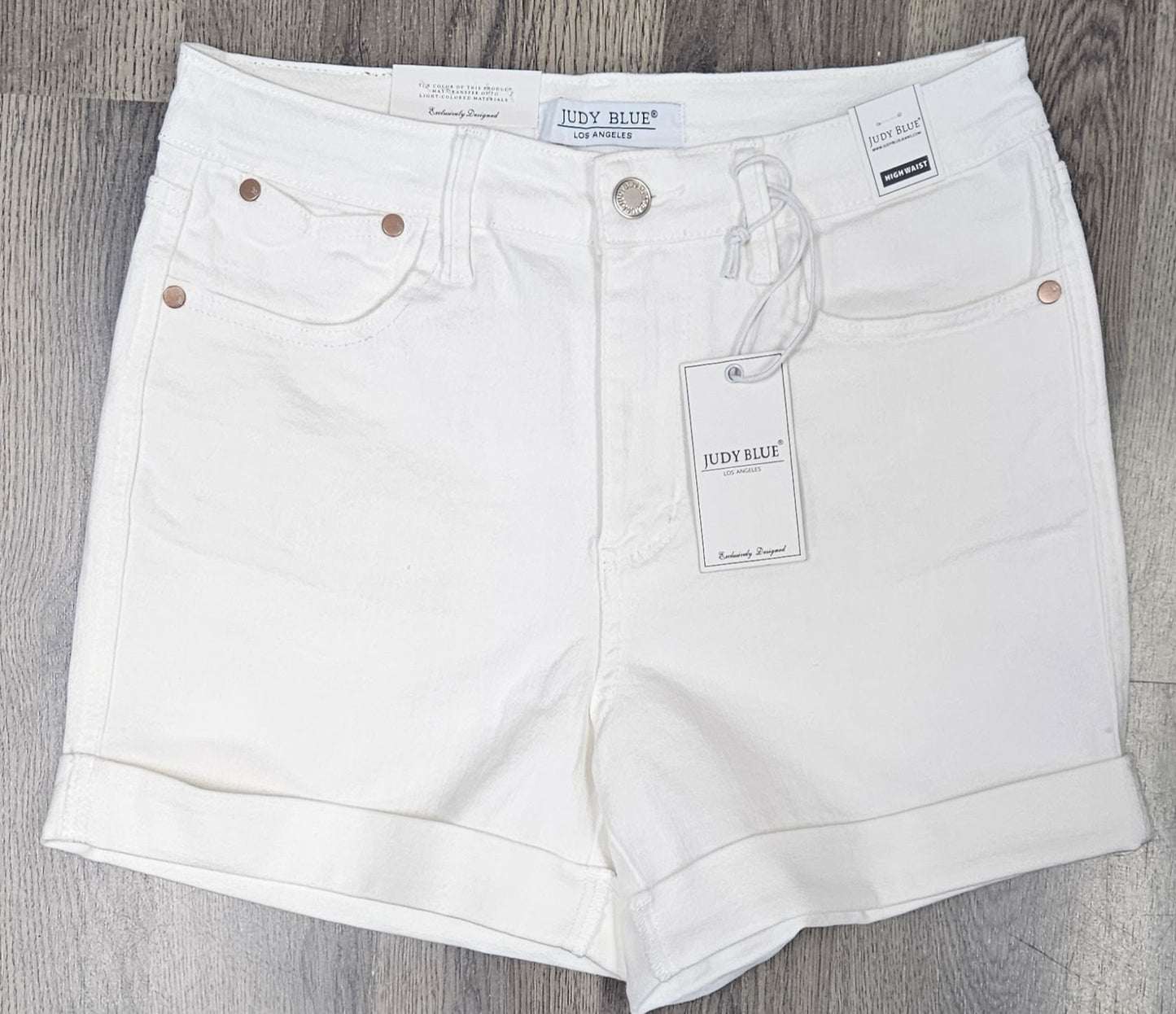 150305 Judy Blue HW Double Roll Cuff Shorts
