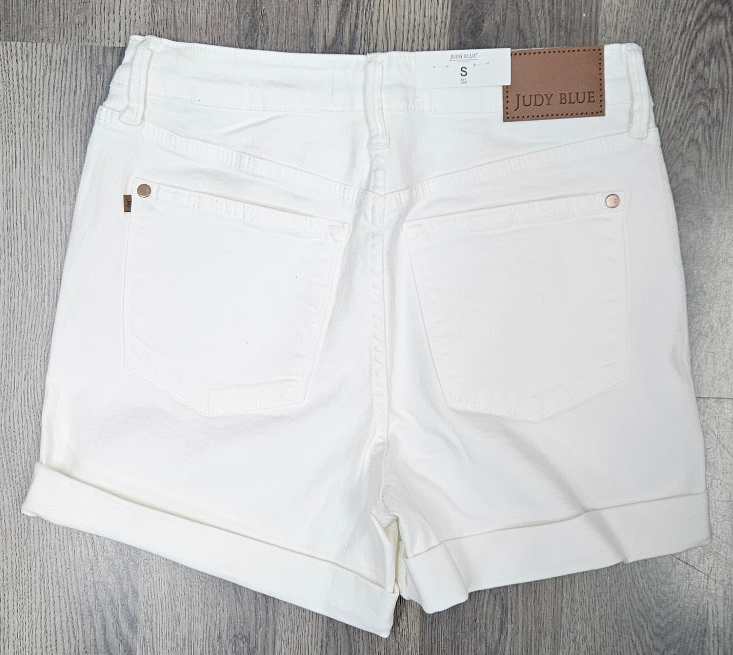 150305 Judy Blue HW Double Roll Cuff Shorts