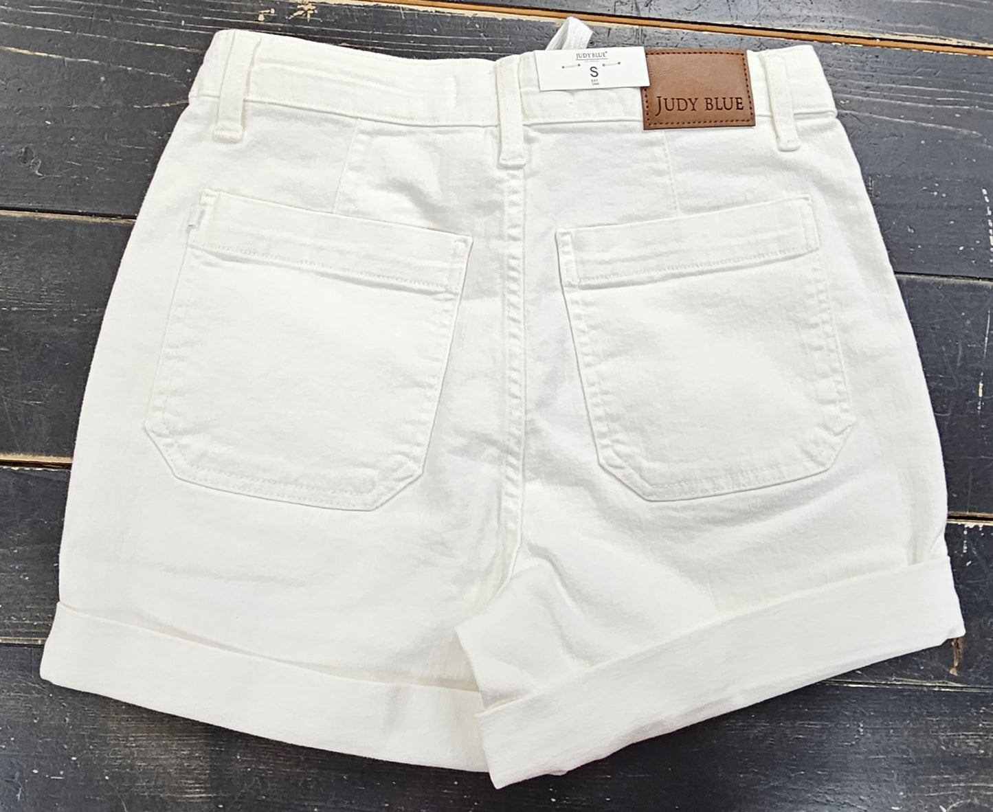 150339 Judy Blue HW Cuff Jogger Shorts