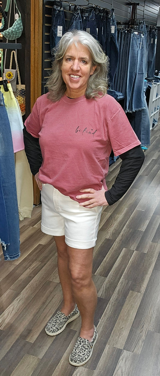 150305 Judy Blue HW Double Roll Cuff Shorts