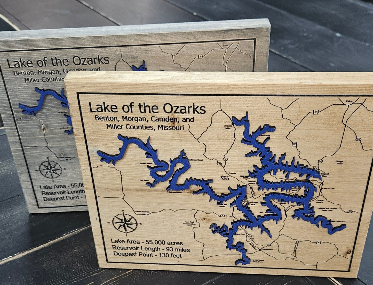 Lake Of the Ozarks Unframed Map Sign