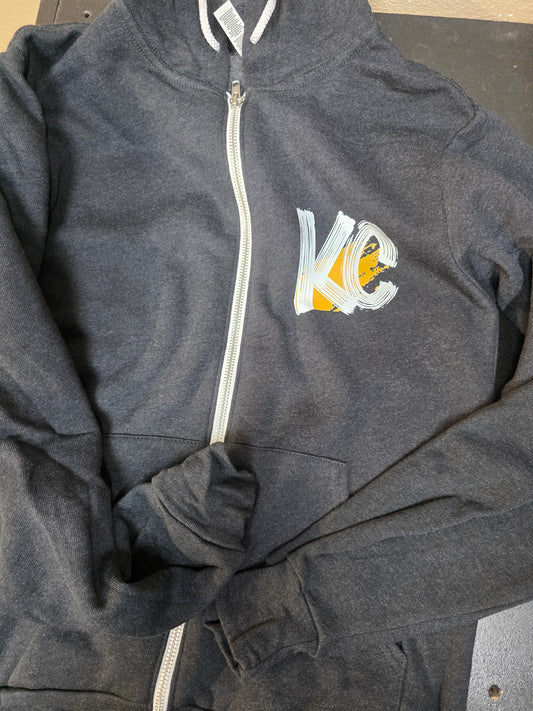 Kansas City KC Zip Up Hooded Sweat Jacket
