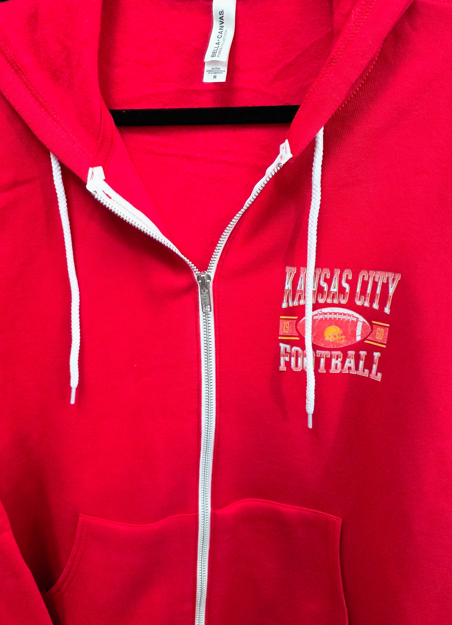 Kansas City KC Zip Up Hooded Sweat Jacket