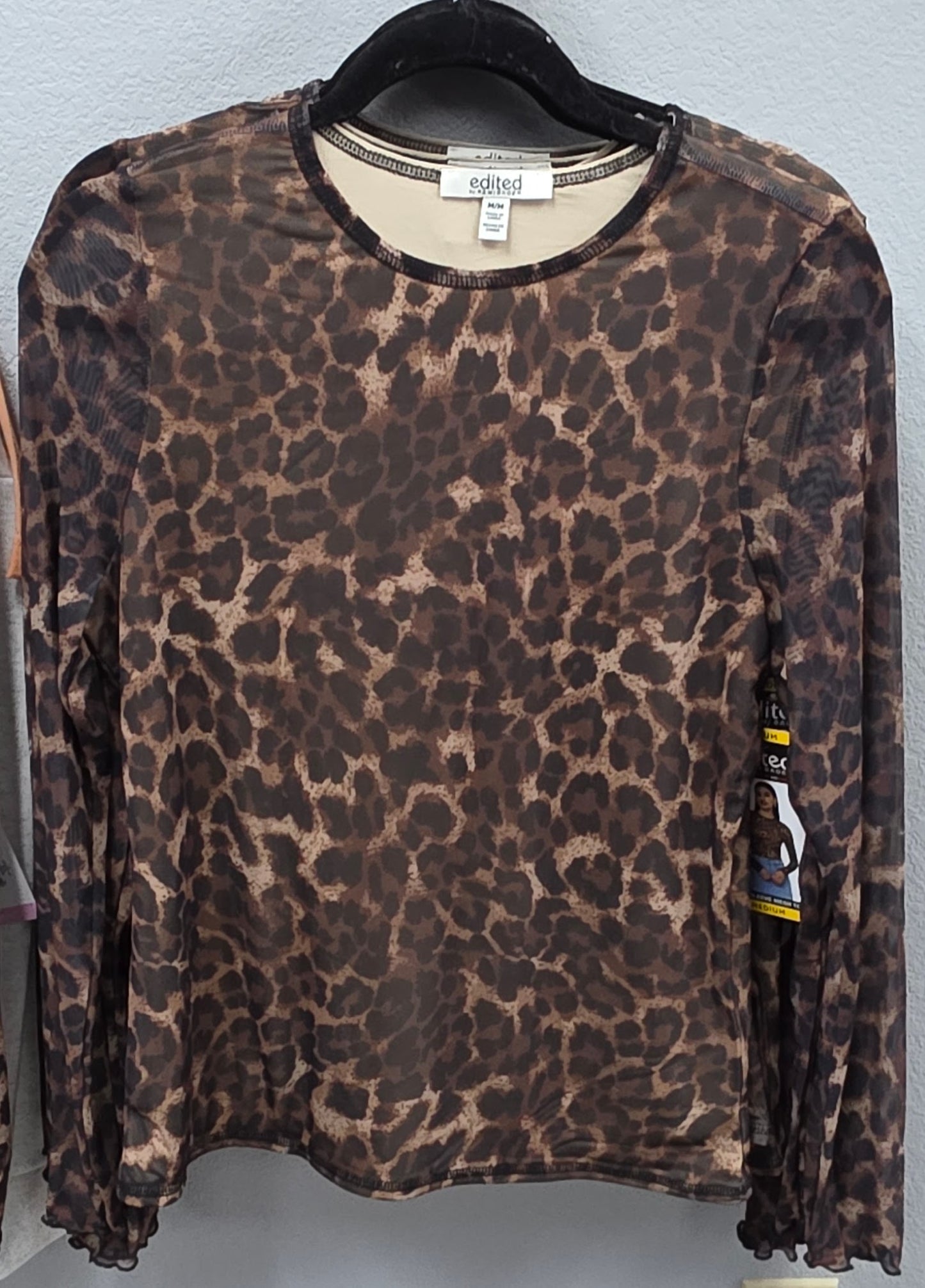 Leopard See Through Top