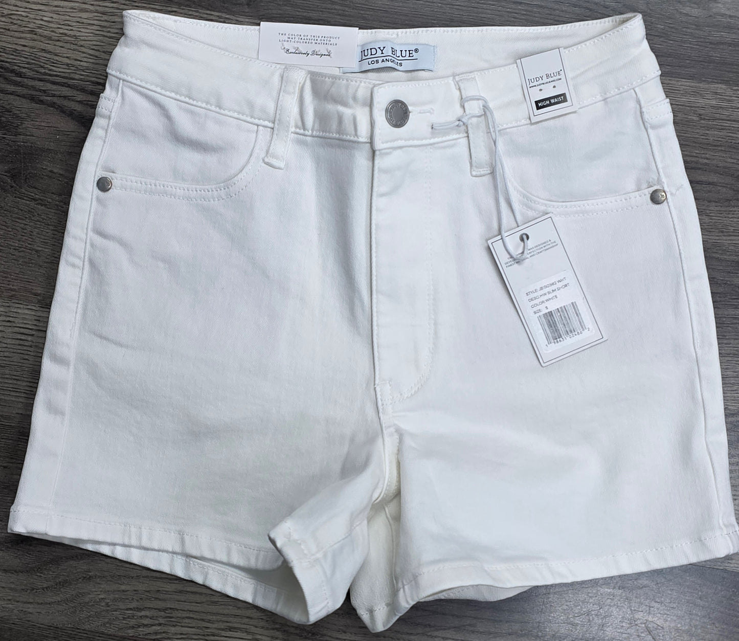 150362 Judy Blue HW Slim Shorts – Cuffed