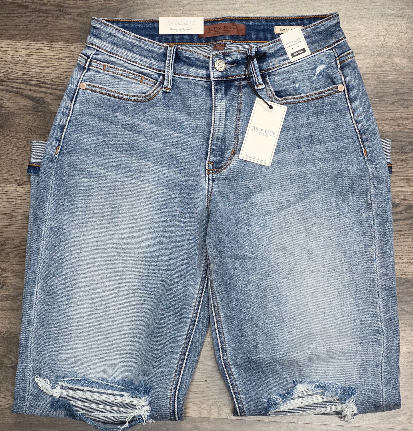 82688 Judy Blue MR Boyfriend Jeans with Destroy Cuff