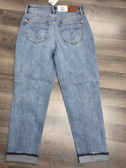 82688 Judy Blue MR Boyfriend Jeans with Destroy Cuff