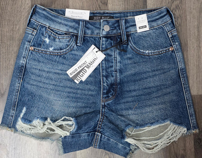 150381 Judy Blue High Waist Rigid Magic Cut Off Shorts