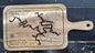 Lake of the Ozarks Rectangular Cutting Board with handle