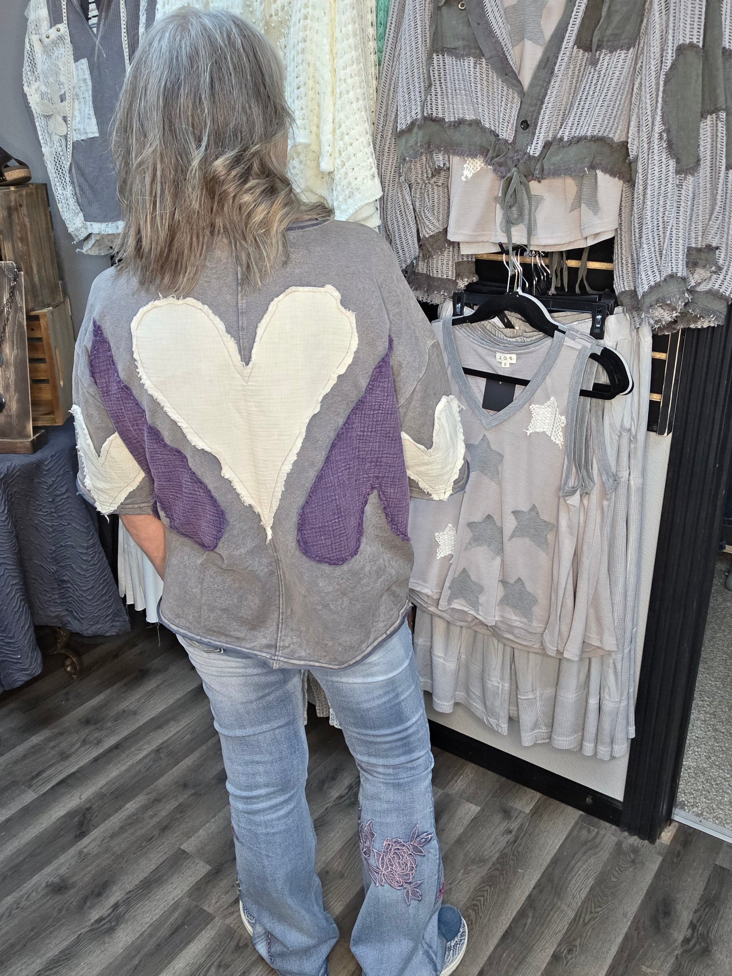 Oli & Hali Embroidered Flare Jeans