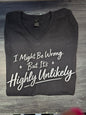I Might Be Wrong T Shirt