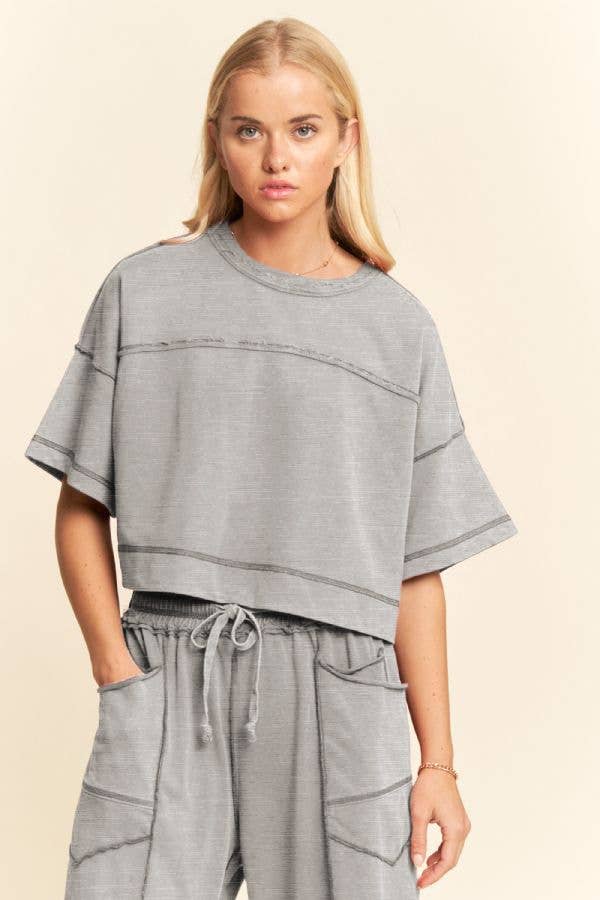 Davi & Dani Mineral Washed Barrel Pants
