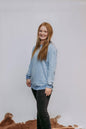 MK159 Acid Washed Sweatshirt - Blue