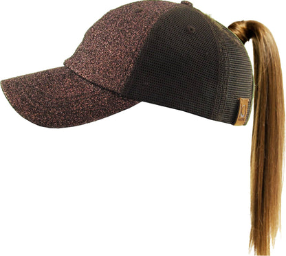 Glitter Meshback Baseball Cap