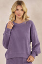 Yelete Relaxed Fit Corduroy Rib Knit Top TP2403