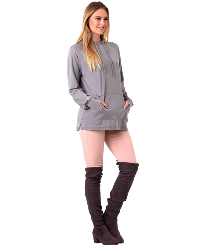 Unisex Fit Jersey Hoodie - Light Garment Burnout Raglan