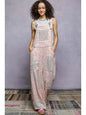 POL WYP53B Floral Embroidered Boho Overalls