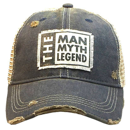 The Man The Myth The Legend Distressed Trucker Cap