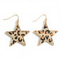 245889 Animal Print Star Earrings