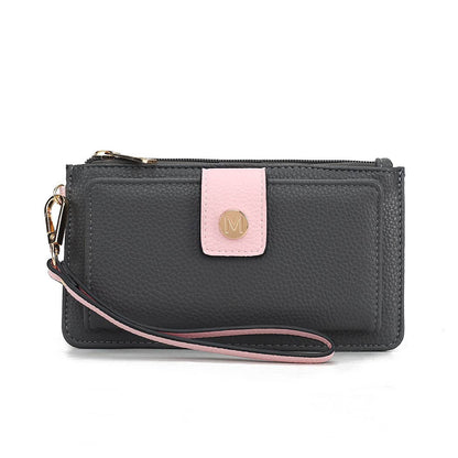 MKF Collection Olympe Vegan Leather Wristlet Wallet by Mia K