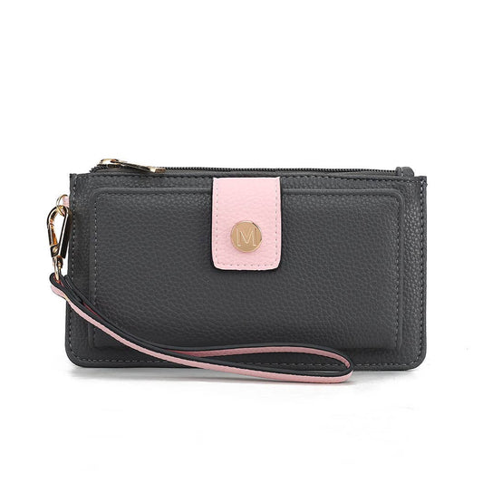 MKF Collection Olympe Vegan Leather Wristlet Wallet by Mia K