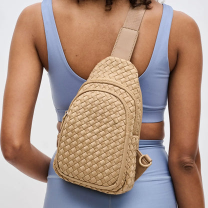 BGW7308 Marie Neoprene Woven Sling Bag