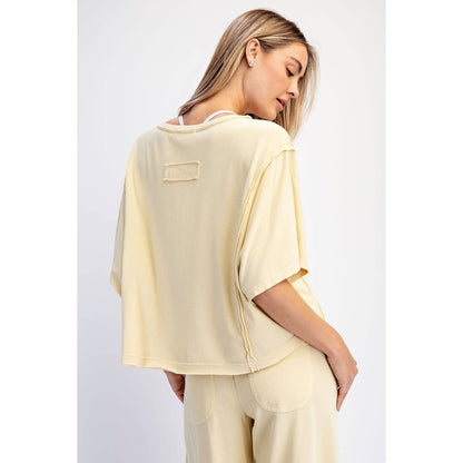 Rae Mode Mineral Washed Boxy Tee T0080