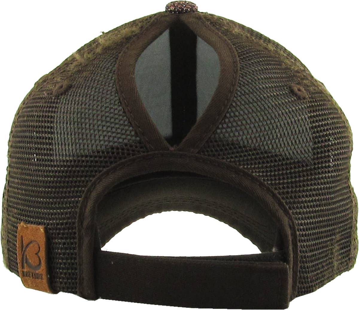 Glitter Meshback Baseball Cap