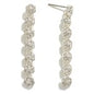 Dainty Rhinestone Flower Drop Earrings