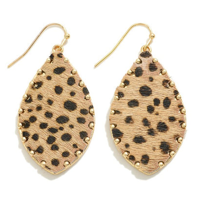 267267 Animal Print Teardrop Earring