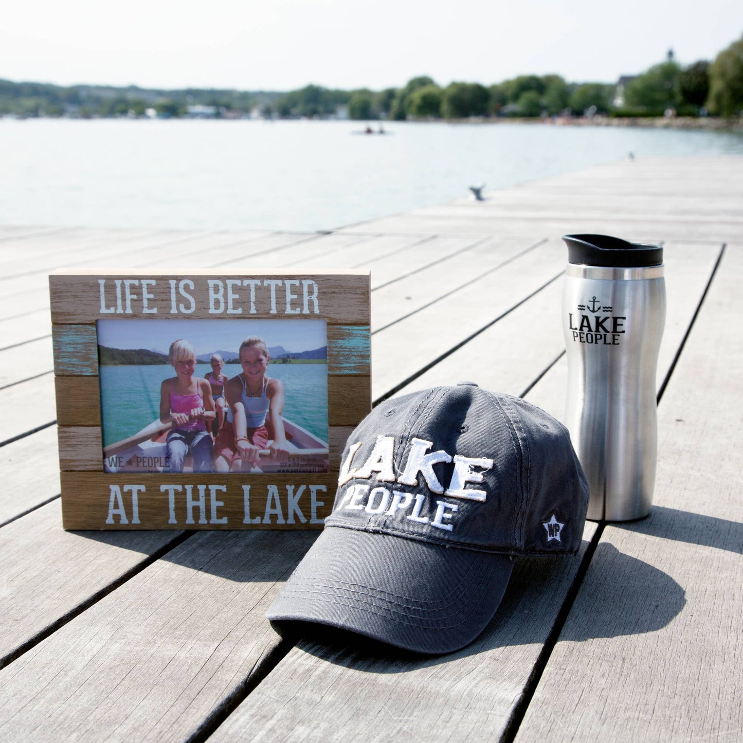 Lake People - White Adjustable Hat