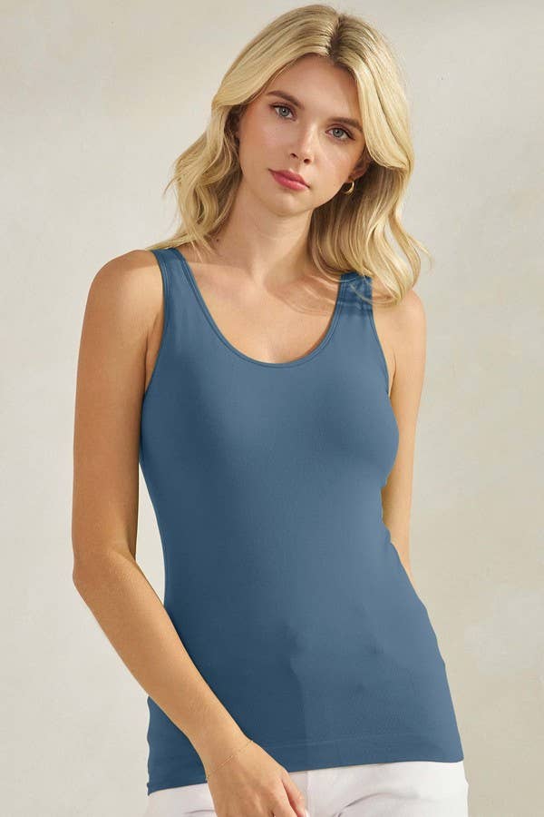 Yelete Seamless Reversible Tank w/ Built-In Bra