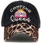 Camping Queen Vintage Ballcap: BLK