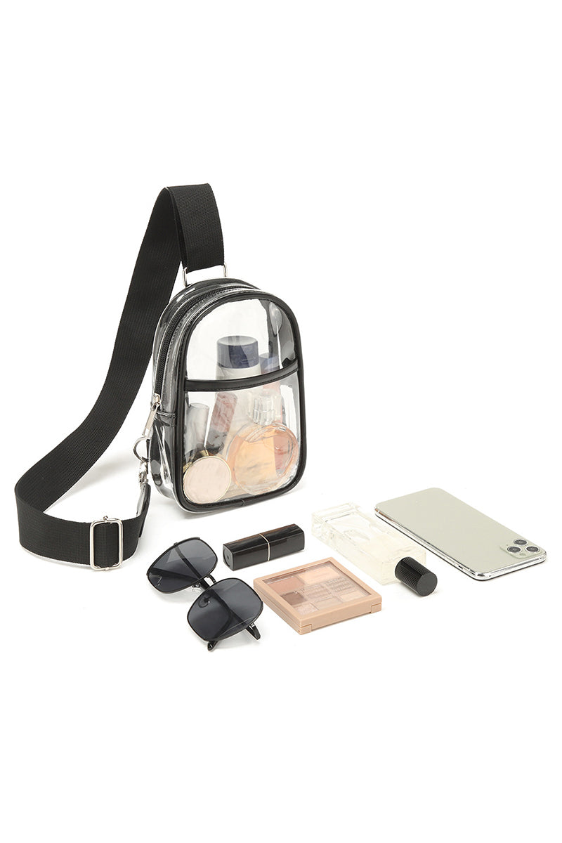 Stadium Approved Clear Crossbody Sling Bag