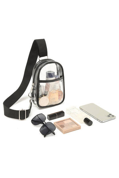 Stadium Approved Clear Crossbody Sling Bag