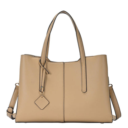 BGO6472 Lindsey Satchel Bag: Bone