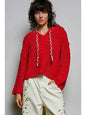POL – Chenille V Neck Hoodie