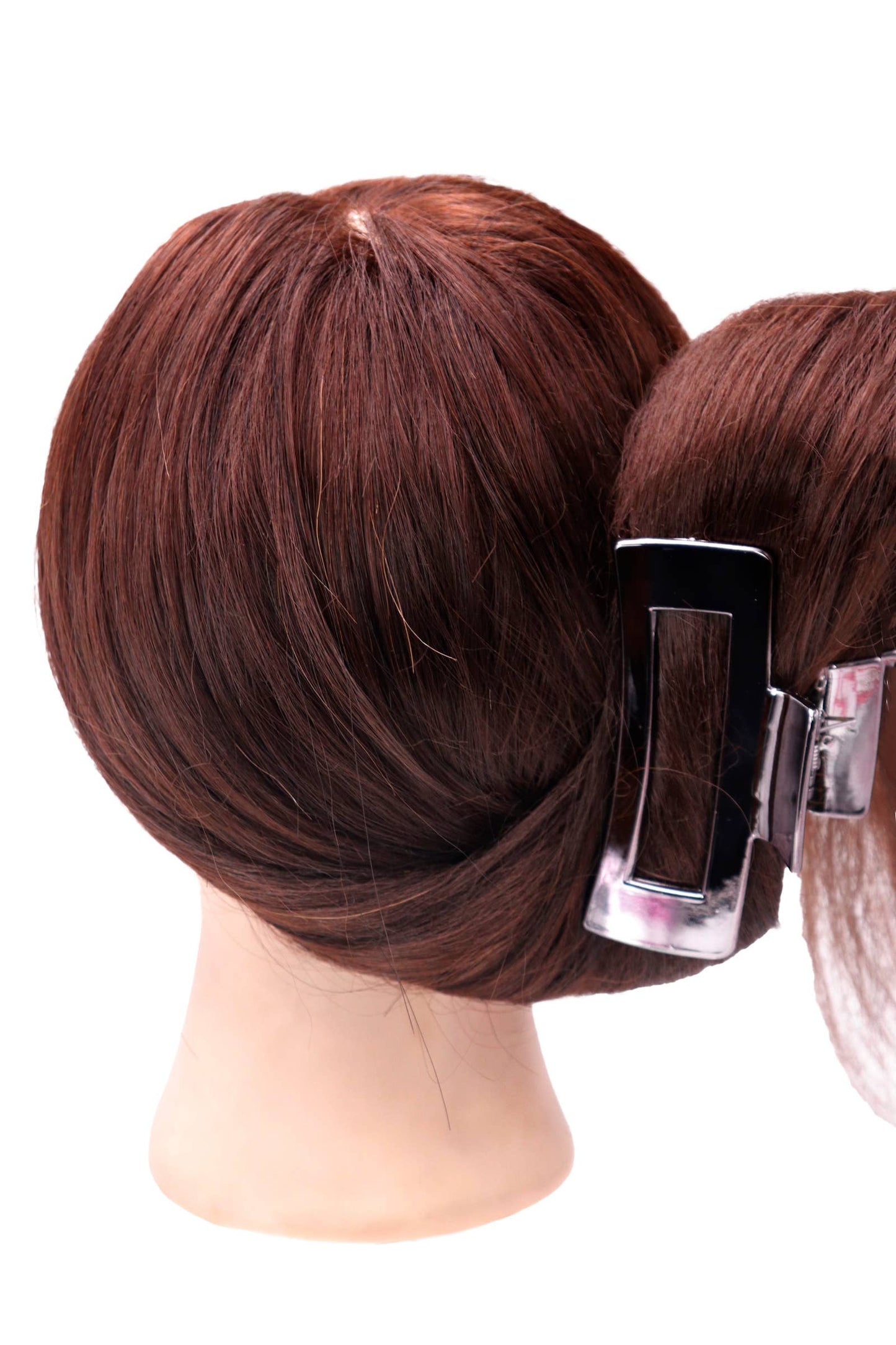 Metallic Wide Block Y2K Clip Hair Claw - 4 Inch