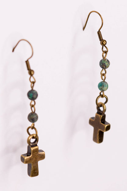 Phoebe Earring in African Turquoise